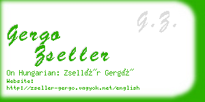 gergo zseller business card